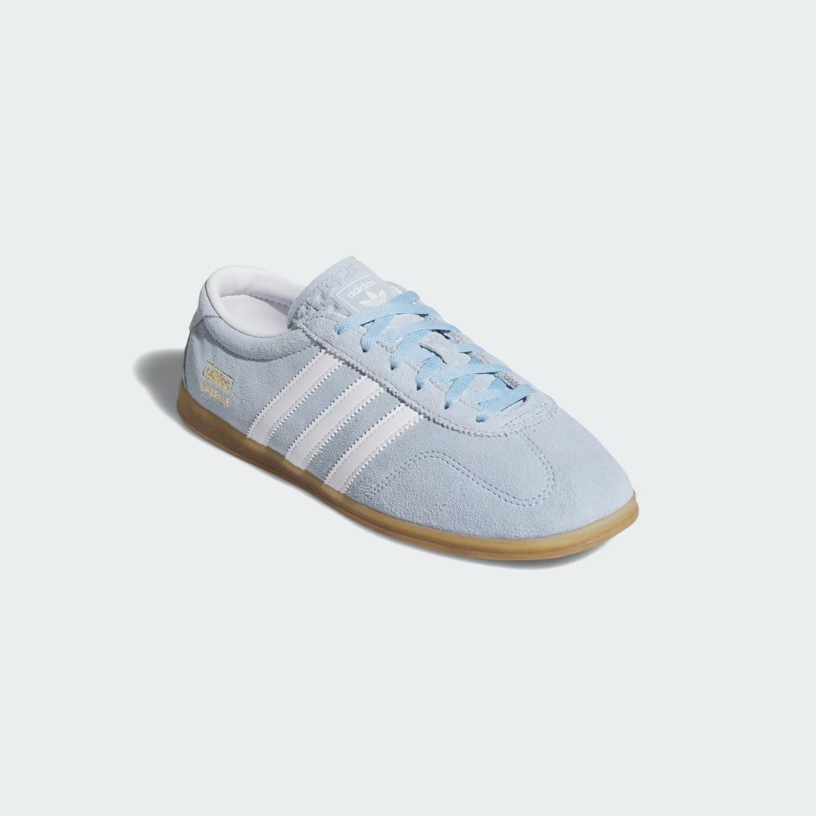 JR8893 adidas Originals Gazelle Low Pro Clear Sky Cloud White Gum (Women s) 8.5W