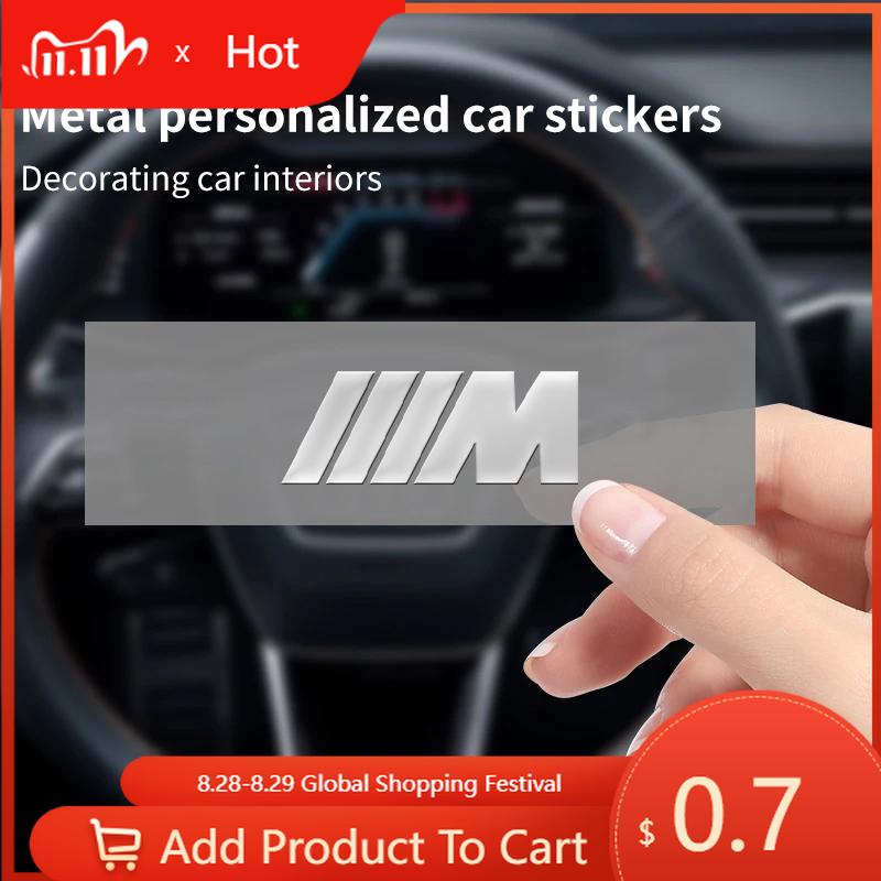 Car Sticker 2025 Hot 3D Car Logo Stickers Metal Letter Car Stickers Interior Decoration For BMW E46 E90 E60 F10 E39 F30 E36 F20