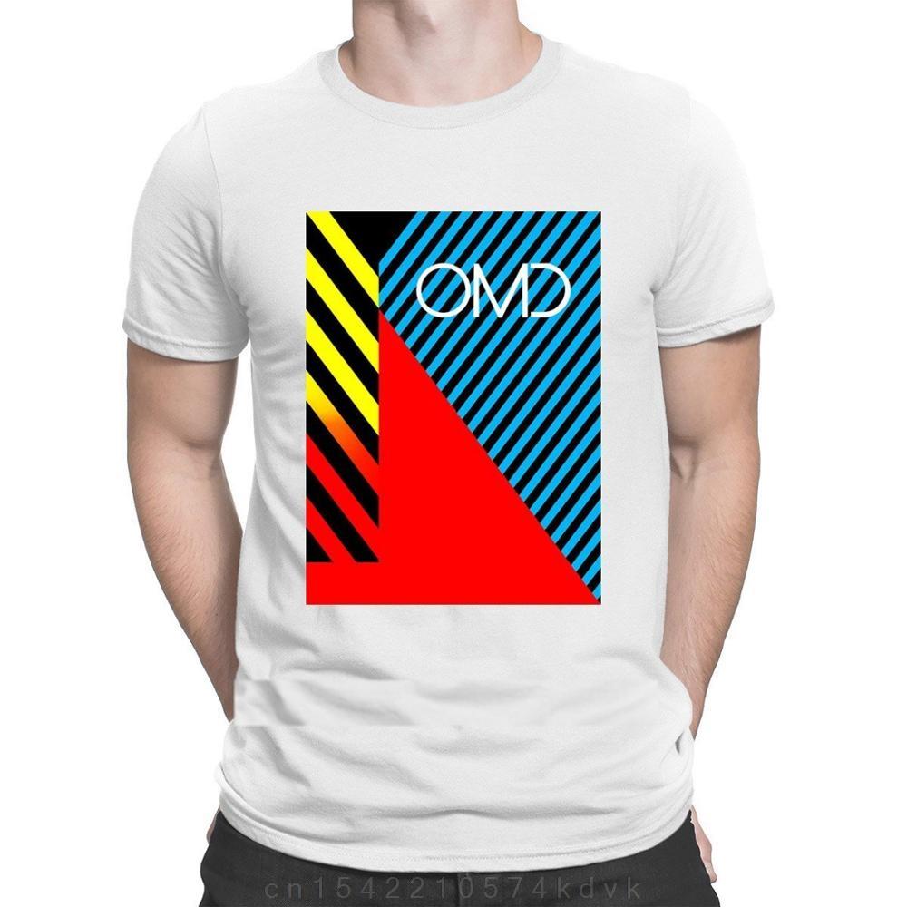 Lustiges Omd New Wave T-Shirt Top Baumwolle Schlichte Persönlichkeit Für Männer Einzigartig Clever Sommerstil Hochwertiger Druck T-Shirts