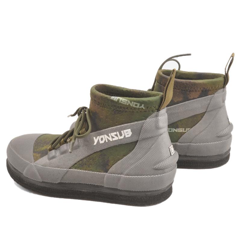 2025 YONSUB Mid Cut Fisher Boots with Sole Nail Keep Warm Water Shoes Anti Slip Professional Sea Fishing Shoes Size 36-46