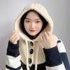 New Winter Knit Hooded Neck Warmer (Ivory)