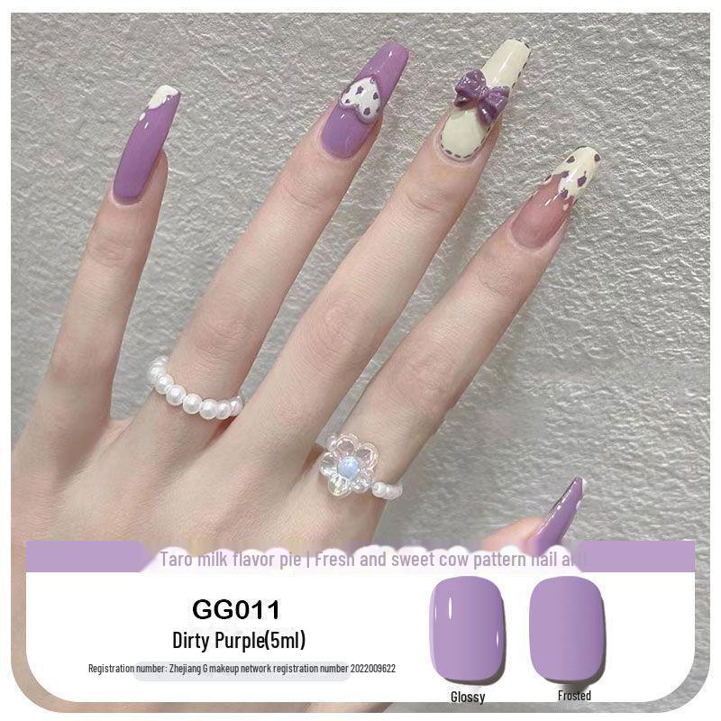 Platinum Haifei Nude Ice Gel Nail Polish - Trendy Transparent Nude from Xiaohongshu