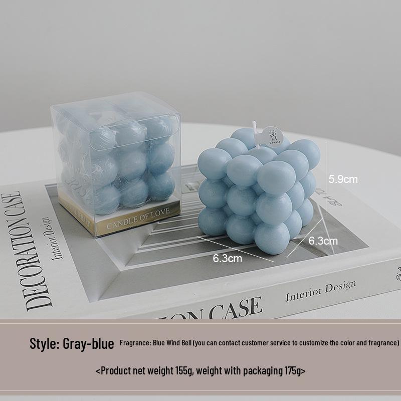 High-End Customizable Scented Candle Rubik's Cube Ornament Gift