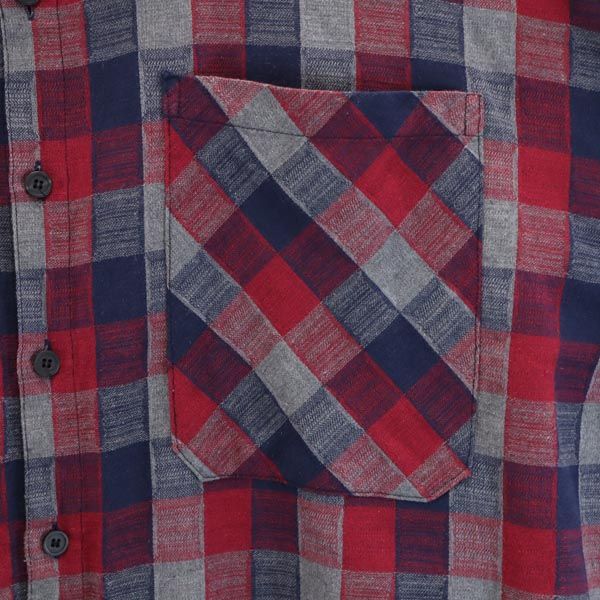 Danke Schon Linen Blend Cotton Check Pattern Long sleeve long shirt F Men's Used