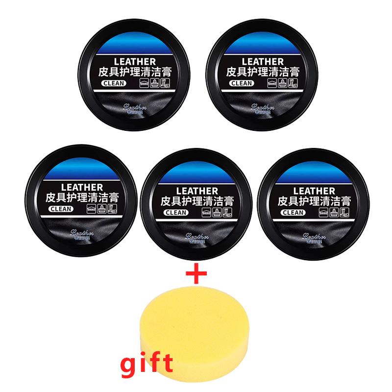 

Автомобильный воск для восстановления пластика Очистка кожаного дивана интерьер Восстановление царапин на автосиденье отбеливание кожи, предотвращение старения 5pcs