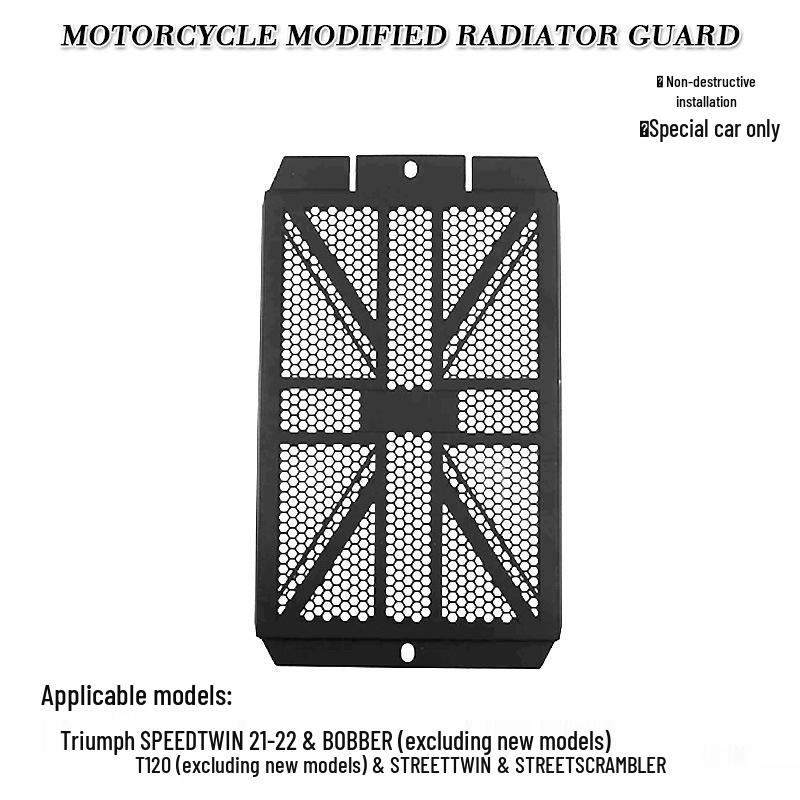 Radiator Grille Guard for Triumph Bobber, Scrambler, T100, T120