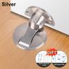 1/2PCS Punch Free Invisible Door Stop Strong Magnetic Household Bedroom Bathroom Anti Collision Mute Floor Selflocking Stopper