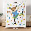 Coperta Stampata a Tema Pippi Calzelunghe - Perfetta per Divano, Letto, Viaggi e Uso all'Aperto | Lavabile in Lavatrice, Accogliente e Durevole.