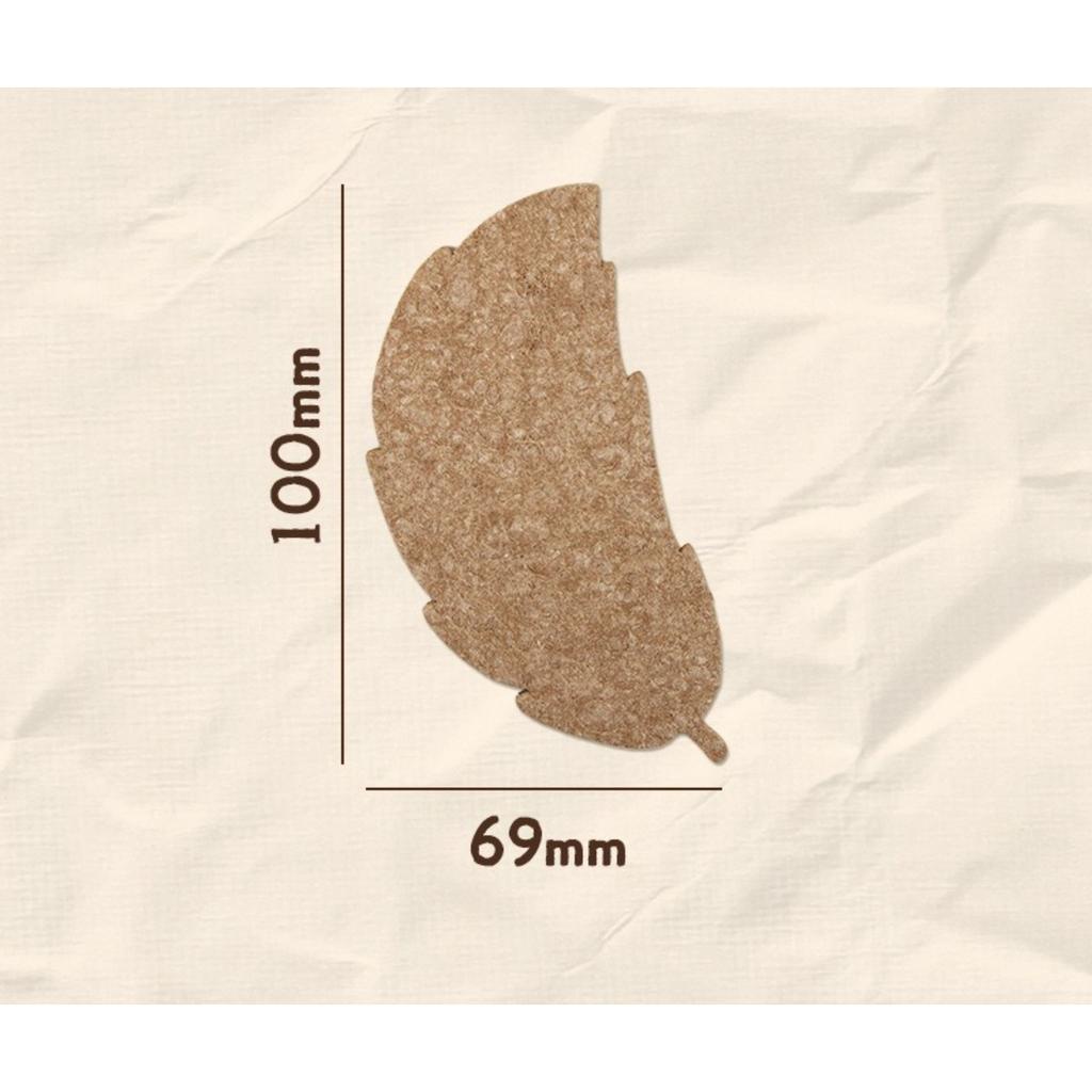 Natural Wood Pulp Cotton Dishwashing Sponge Brown Series Kitchen Hanging Cleaning Cloth Brown Wood Natural Cleaning Brush