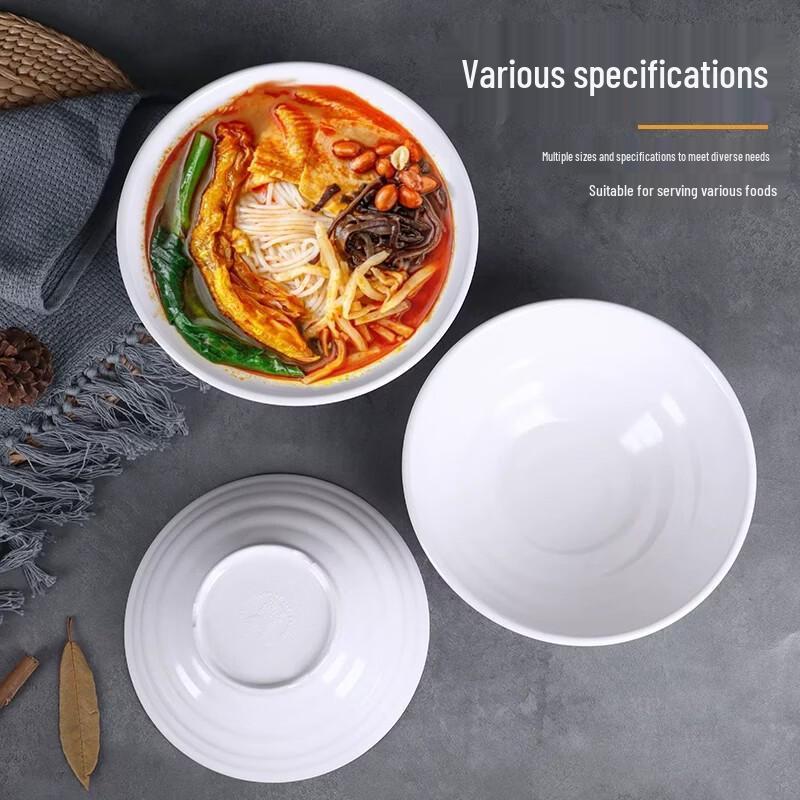 Gannian Melamine White Sauce Dish - 10 Pack