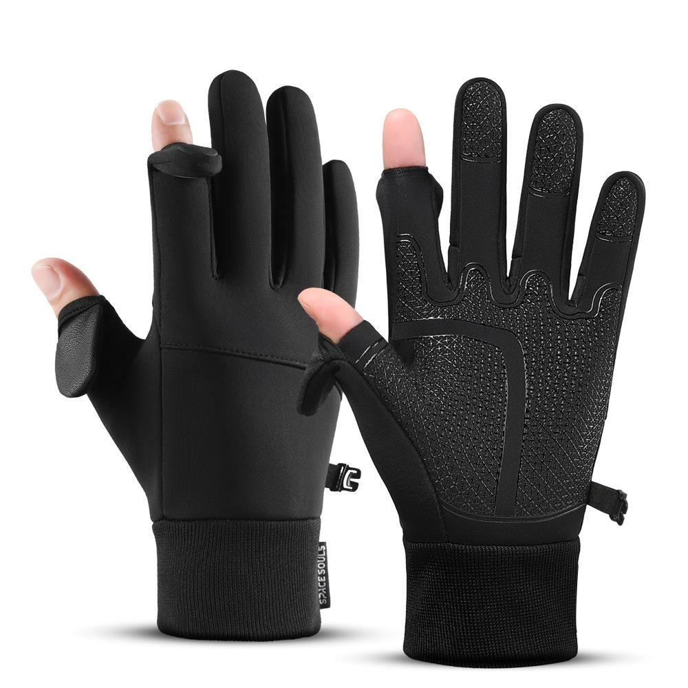 Silicone Anti Slip Warm Gloves for Men and Women Outdoor Sports Cycling Skiing Gloves Touch Screen Waterproof Hiking Gloves