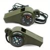 3-in-1 Survival Whistle with Compass and Thermometer Outdoor Camping and Hiking Safety Equipment