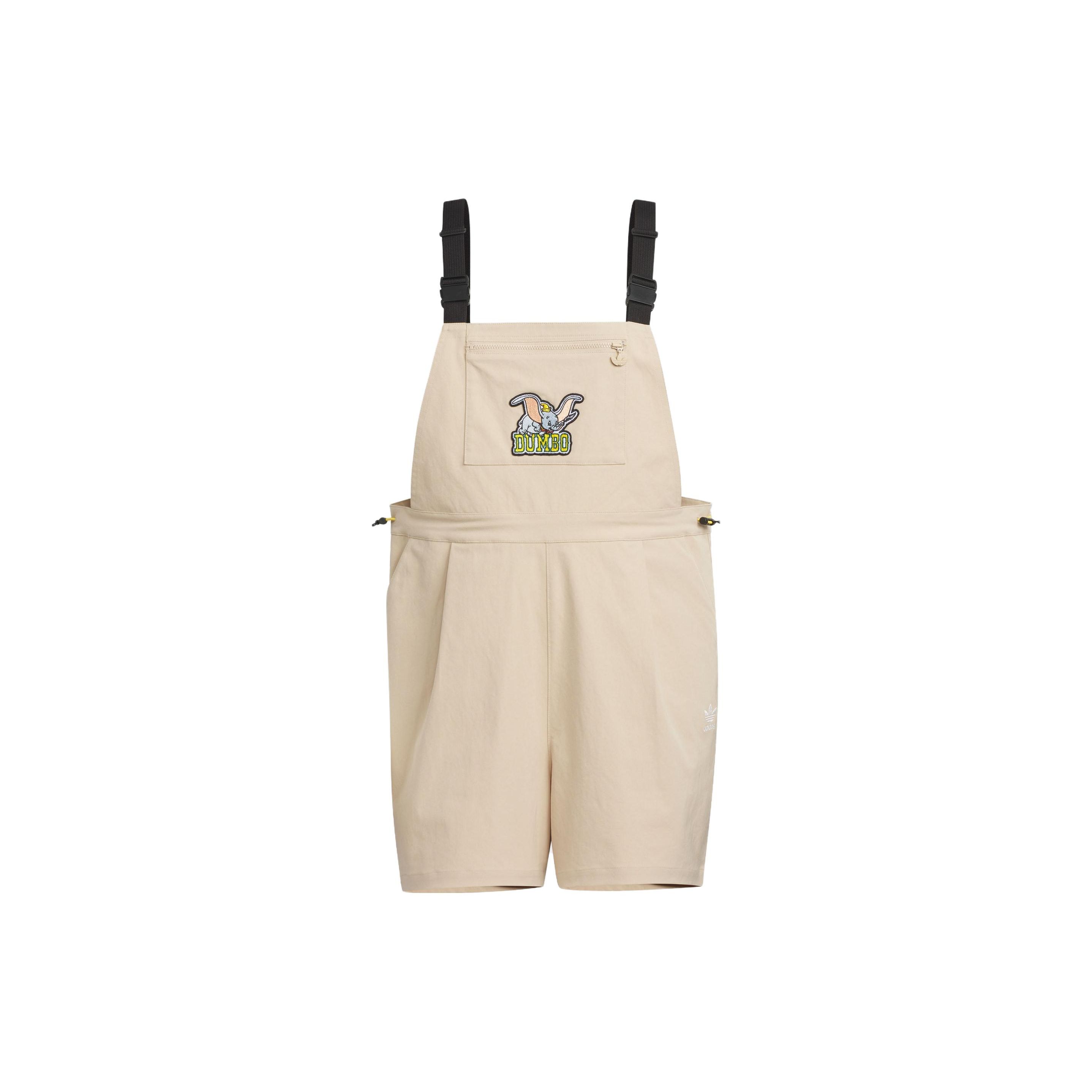 adidas Originals x Disney Dumbo Women s Khaki Short Overalls IN1056 L