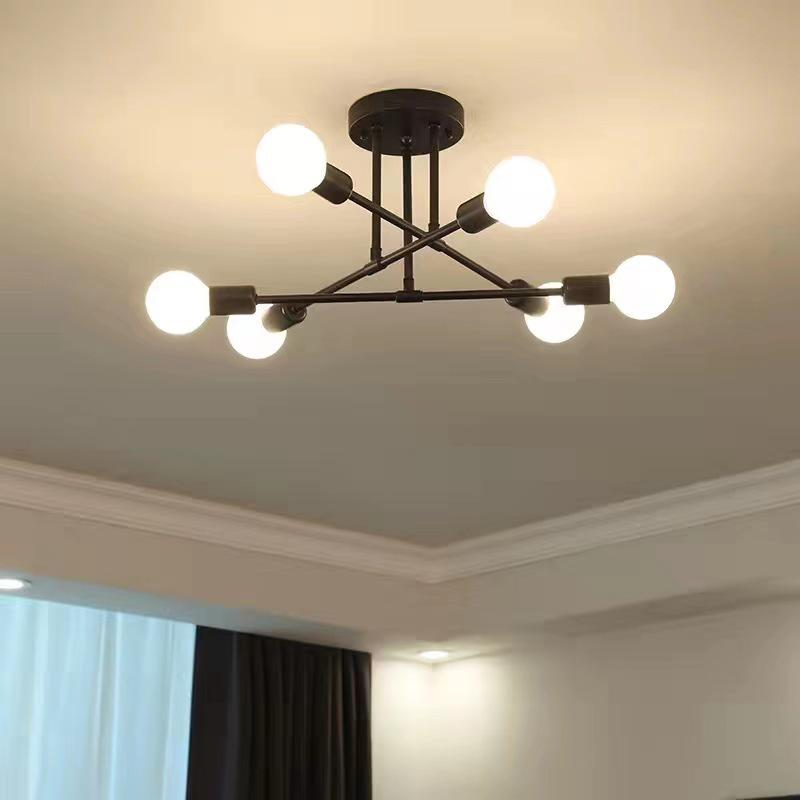 Nordic Modern Ceiling Light: Warm, Romantic, Creative Lighting for Small Bedrooms and Living Rooms.