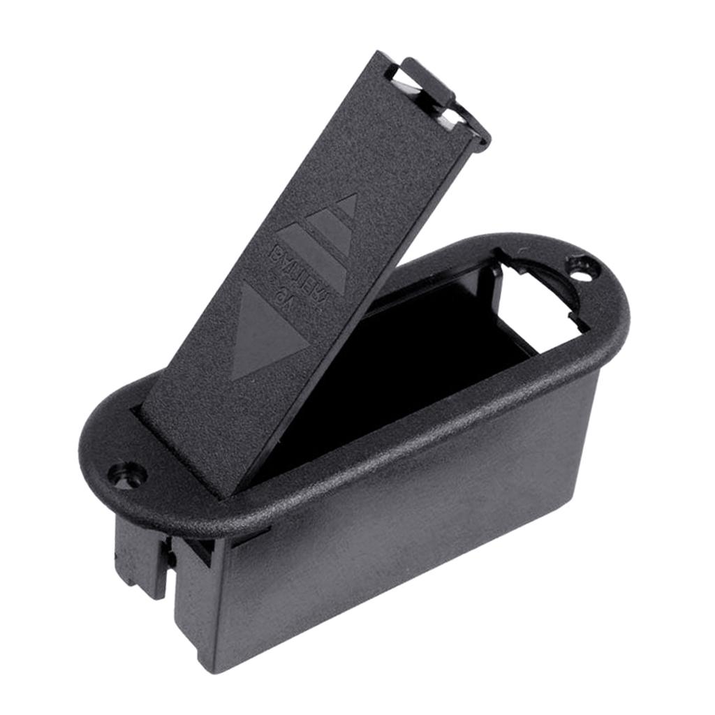 Active Bass Guitar Pickup 9V Battery Case Holder Box 9V Battery Compartment for Electric Guitar Bass Accessories