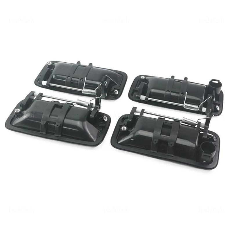 Black Front Rear Exterior Door Handles for Chevrolet Suburban Tahoe C1500 1995-2000 for GMC Yukon 15742229 15742230