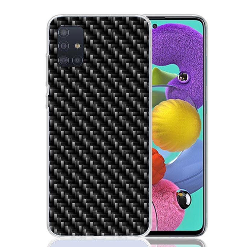 Forged Carbon Pattern Phone Case for Samsung Galaxy A52 A51 A50S A12 A22 A32 A72 A10S A30S A31 A71 Note 20 Ultra 10 Plus S10 Gal