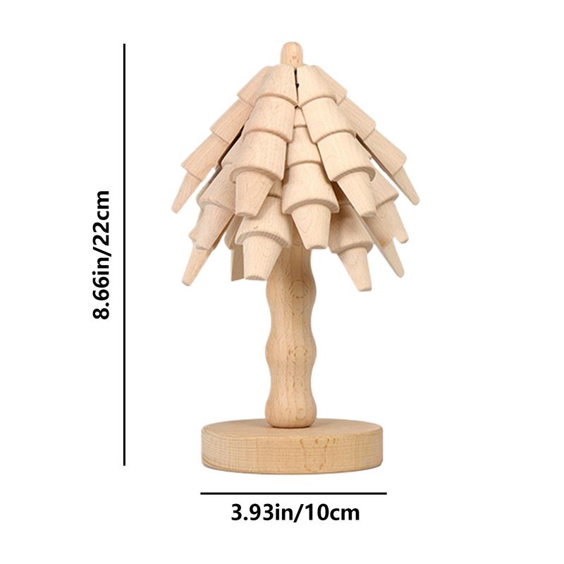 Christmas Wooden Tree Coasters Trivets Decorative Non-Slip Anti Scald Heat Resistant Table Mat Coaster Wood Placemats Pot