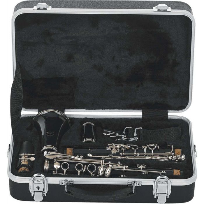 Étui moulé pour clarinette - Gator - Noir - ABS de luxe - Poignée boulonnée - Garnitures chromées