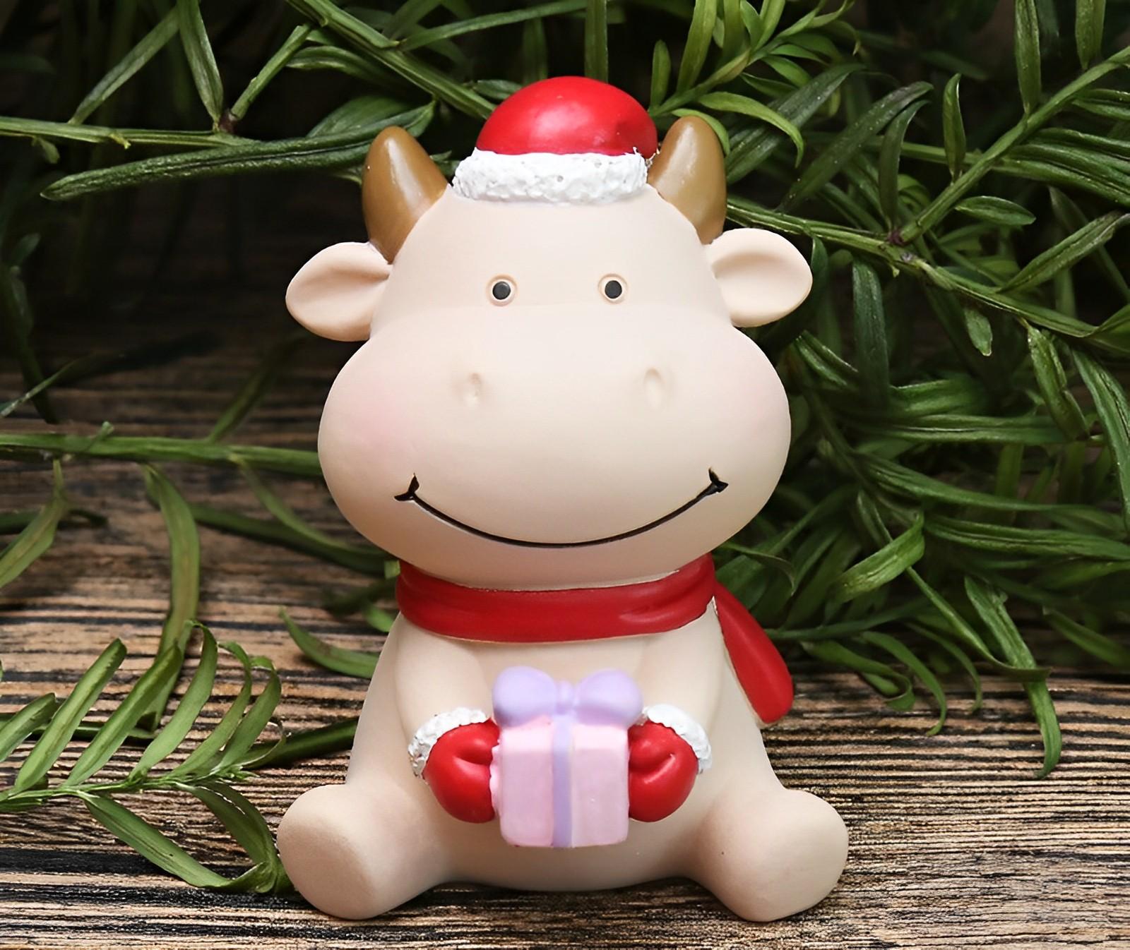

Christmas Santa Ornament Claus Resin Decoration Party Supplies Deer Winter Gift Giftboxcow