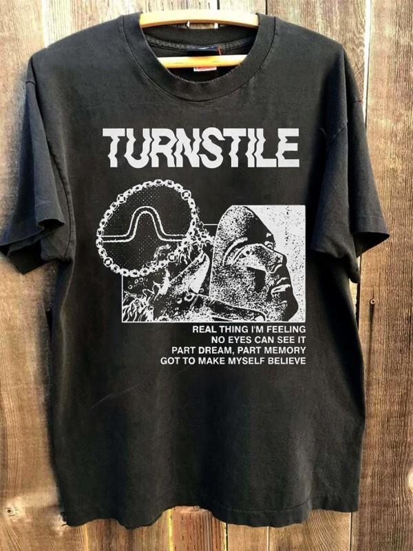 Turnstile - Футболка в стиле рок-музыки Ретро-футболка Черная Классическая футболка Унисекс Футболка XXL