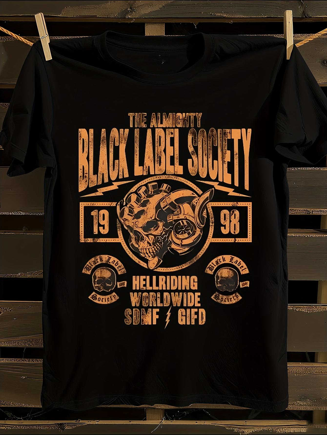 s Black Label Society Official Logo Motorcycle Design Tshirt S