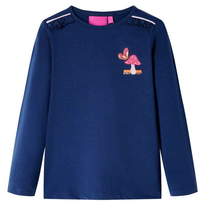 Kids' Long-sleeved T-shirt Navy Blue 92/104/116/128/140