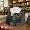 1pc, 2d Flat Printing, Tissue Box Gothic Drip Spout Wall Pattern Printed Tissue Box, Suitable for Bathrooms, Living Rooms, Bedrooms, Dressing Tables,