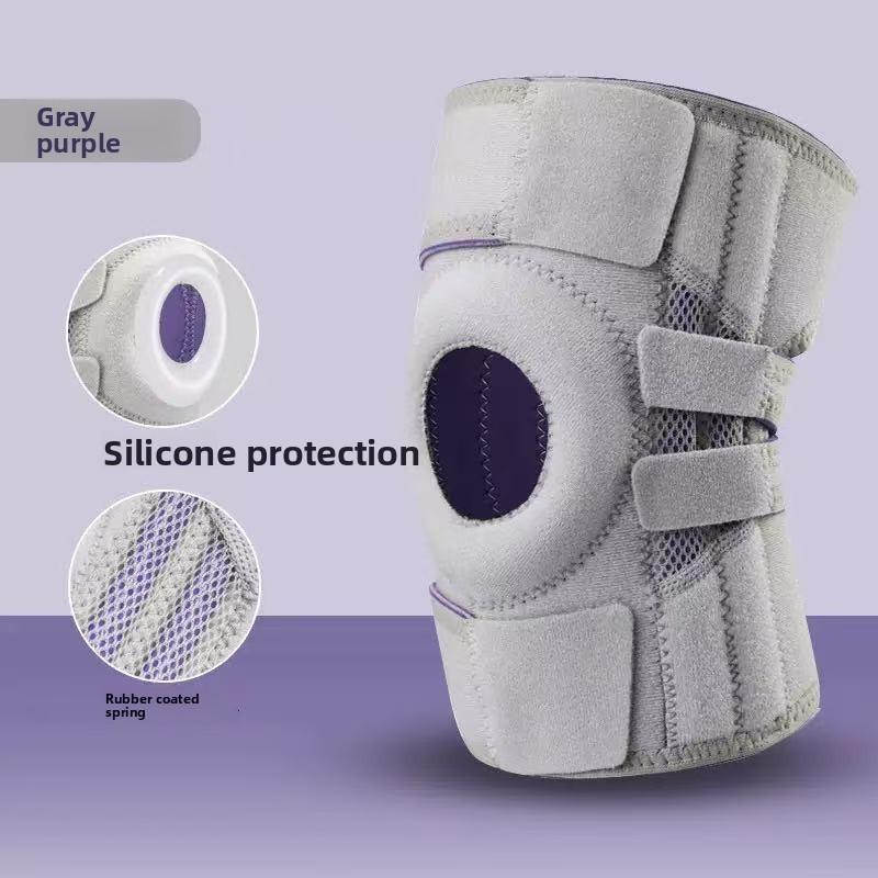 Generic Sports Knee Pads With Breathable Silicone And Nonslip Support For Running And Cycling