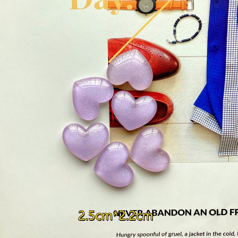 10 PCS Colorful 3D Heart Resin Fridge Magnets Reusable Magnetic Stickers for Holiday Home Decor Gift