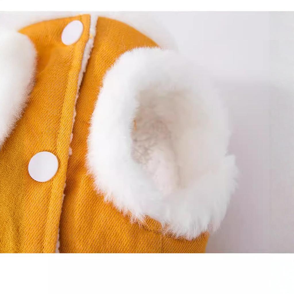 Dog Shirts Pet Clothes Cold Weather Dog Coat Fleece Denim Dog Vest  Apparel Puppy Pajamas  Winter Warm Sweaters Dog Sweatshirt Chihuahua Yorkie Birthd