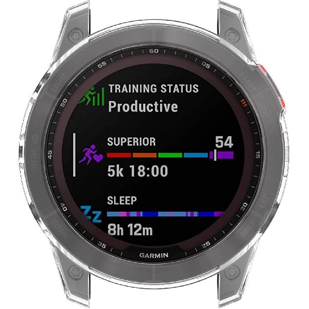 REYDA 2 Pack Watch Case Compatible for Garmin Epix 2, Ultra-Thin Soft TPU Silicone Edge Bumper Case Impact Resistant Shockproof Frame Shell