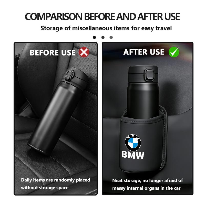 ADZW9 Car Rear Seat Cup Drink Holder Back Seat Hanging Storage Hook For BMW M 1 3 4 5 6 7 Series M3 M6 F01 F02E34 E36 E70 F10 X6 X1