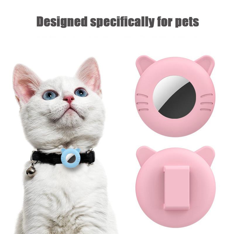 For Airtag Case Cat Collar Holder Stretchy Silicone Holder For Airtag Puppy Dog Anti-Lost Protective Pet Case Pet Protective