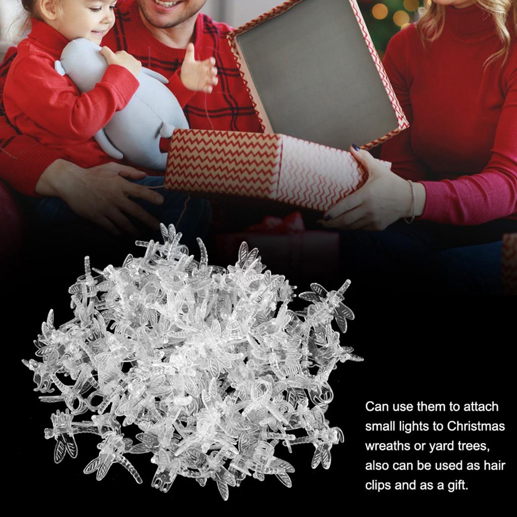 100Pcs Garden Tools Stem Clips Grow Upright Orchid Plastic Mini Stalks Flower