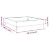 VidaXL Anthracite Raised Garden Bed 100x100x26 Cm Steel 851019