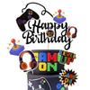 5 PCS Video Game Cupcake Toppers Video Game Happy Birthday Cake Topper Game On Controllers Cupcake Picks GamePad Cake Decoration