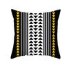 Kissenbezug im nordischen Stil, abstrakt gelb, geometrisch, kurzvelour, Zuhause, Sofa, Kissen, Kissenbezug
