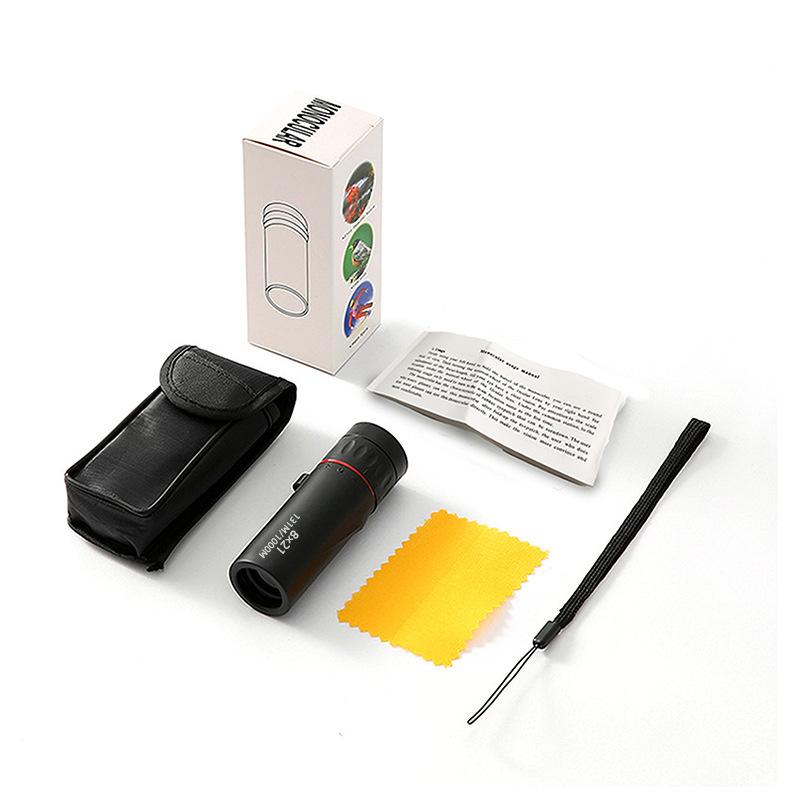 Cross-border E-commerce One Generation Mini Telescope Single Tube 8×21 Foreign Trade HD High Magnification Outdoor Handheld Portable.