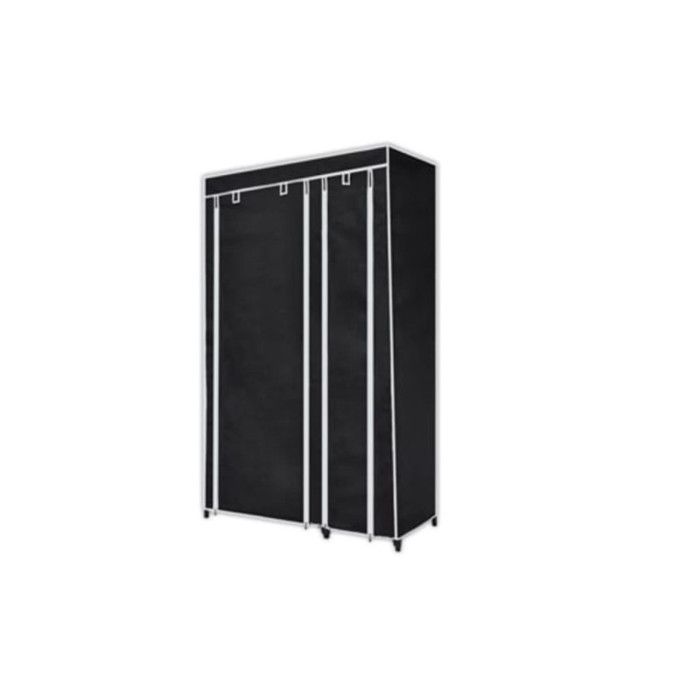 VidaXL Garde-robe pliable Noir 110 x 45 x 175 cm