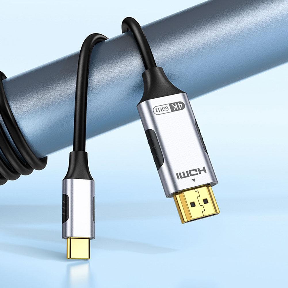 

Совместимый кабель HD Type-C - HDMI 4K 60 Гц многофункциональный дисплей ТВ телефон кабель ПК E0D7