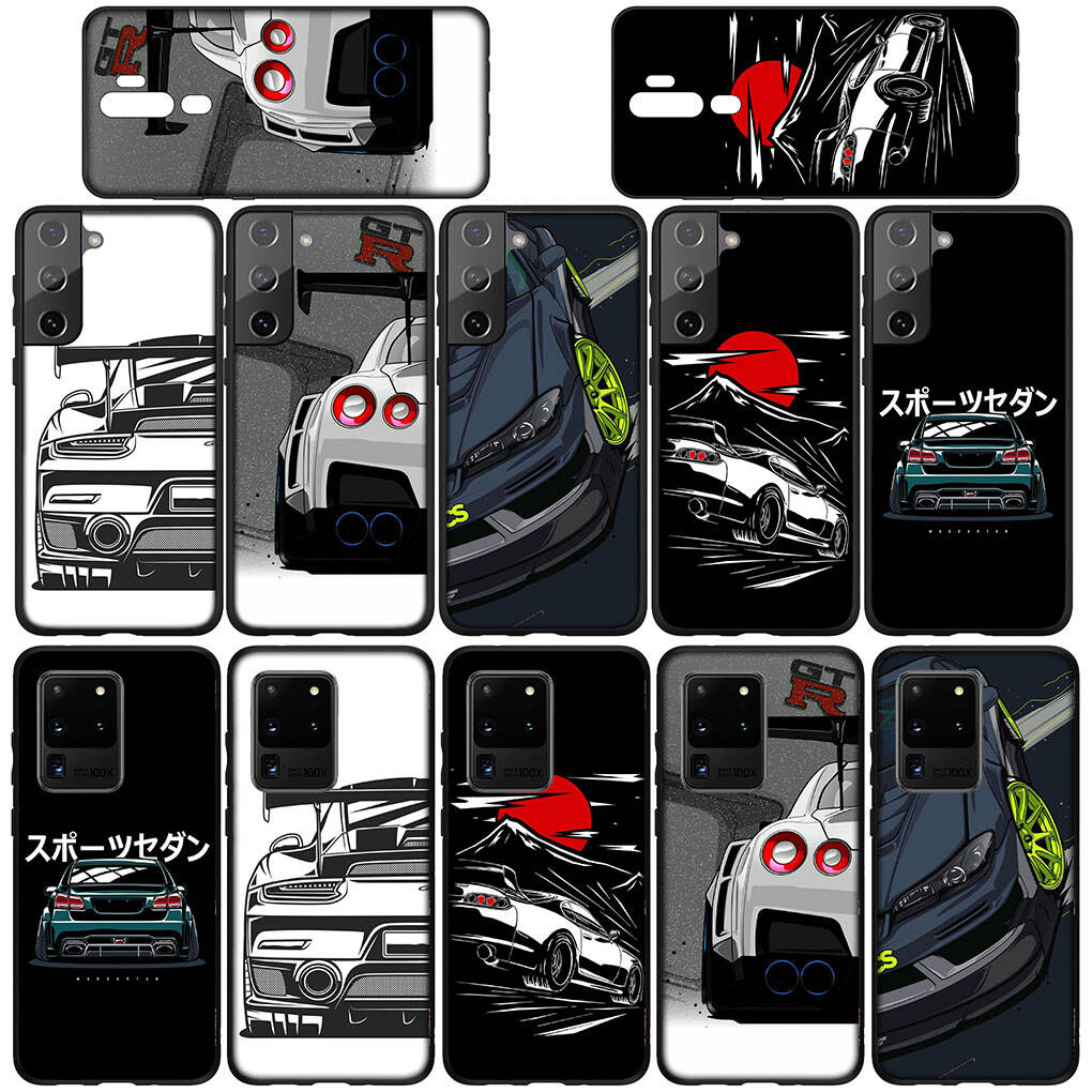 Phone Case for Samsung Galaxy S25 S23 S22 S24 Ultra FE A05 A06 A15 A16 A36 A37 A35 A54 A55 A56 A57 A25 A26 A53 A17 Supercar Anime Super Car Cool Cover