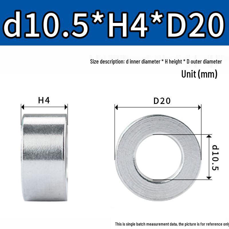 M8M10 Aluminum Alloy Thickened Round Hollow Spacer Sleeve