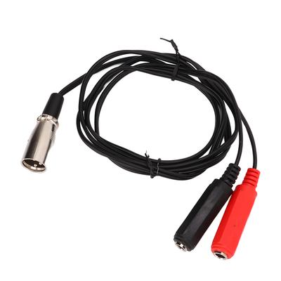 Cavo Adattatore XLR Maschio a Doppio 6.35mm Femmina 1.5m Stereo o Canale Sinistro e Destro