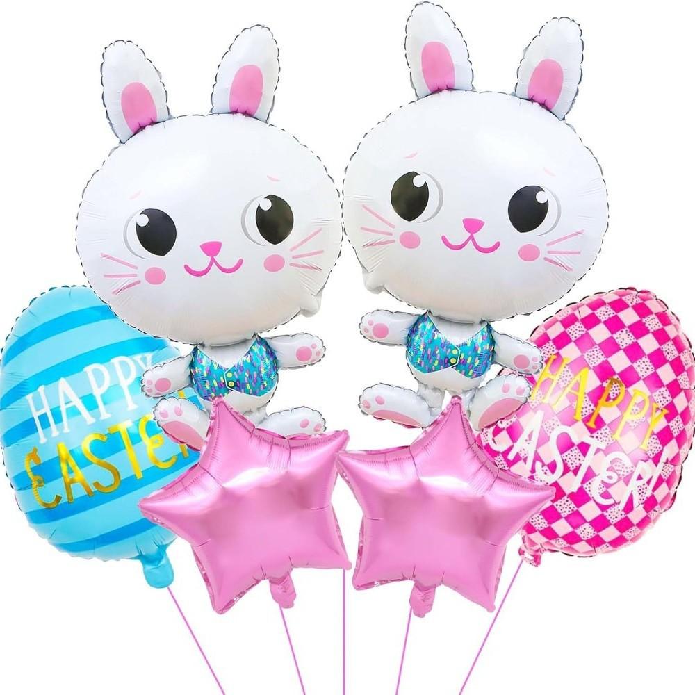 Easter Aluminum Film Balloon Rabbit Chicken Cartoon Modeling Children'S Birthday Party Decoration Aluminum Foil Balloon