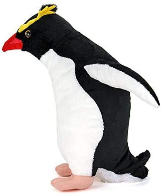 Calorata Rockhopper Penguin Plush Toy Realistic Penguin Animal Toy Doll Gift Present Birthday Christmas Present (Standing, Parent/Soft Touch) (Twice