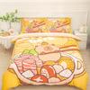 Cute Capybara Duvet Cover Pillowcase Bedding BoyGirl Bedroom Decoration Children-Gift Single Double Large SizeZip Duvet Cover