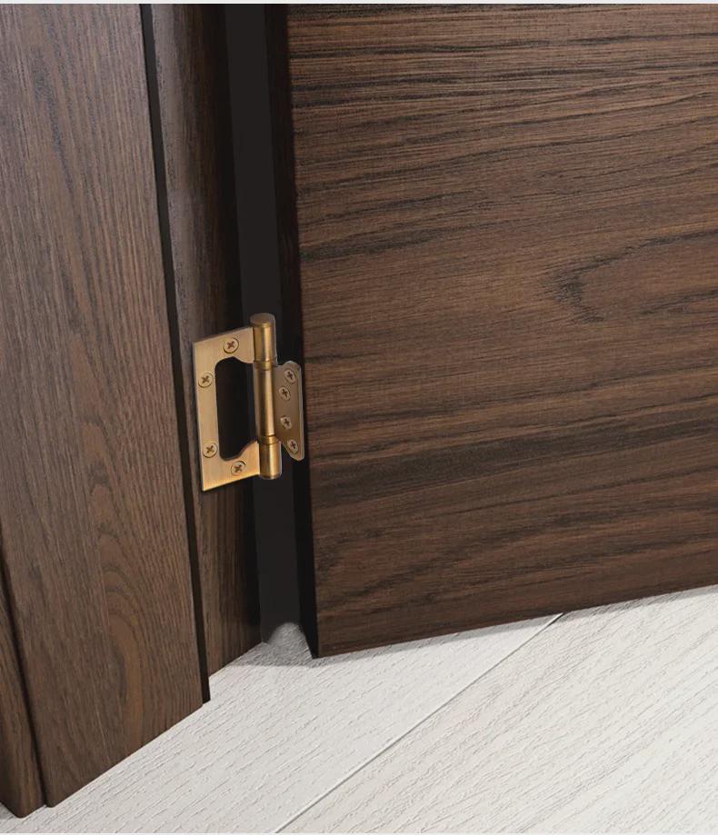 Haoti 4-Inch Stainless Steel Mother-and-Child Hinge for Wooden Doors