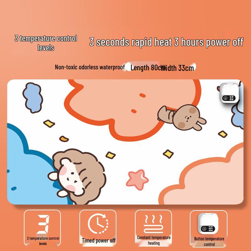 Nanxu Heated Office Desk Mat with Shortcut Buttons