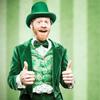 Saint Patrick's Day Novelty Lucky of the Irish Neck Tie and Sequins Bowtie Set for Festival Celebrations and Parties